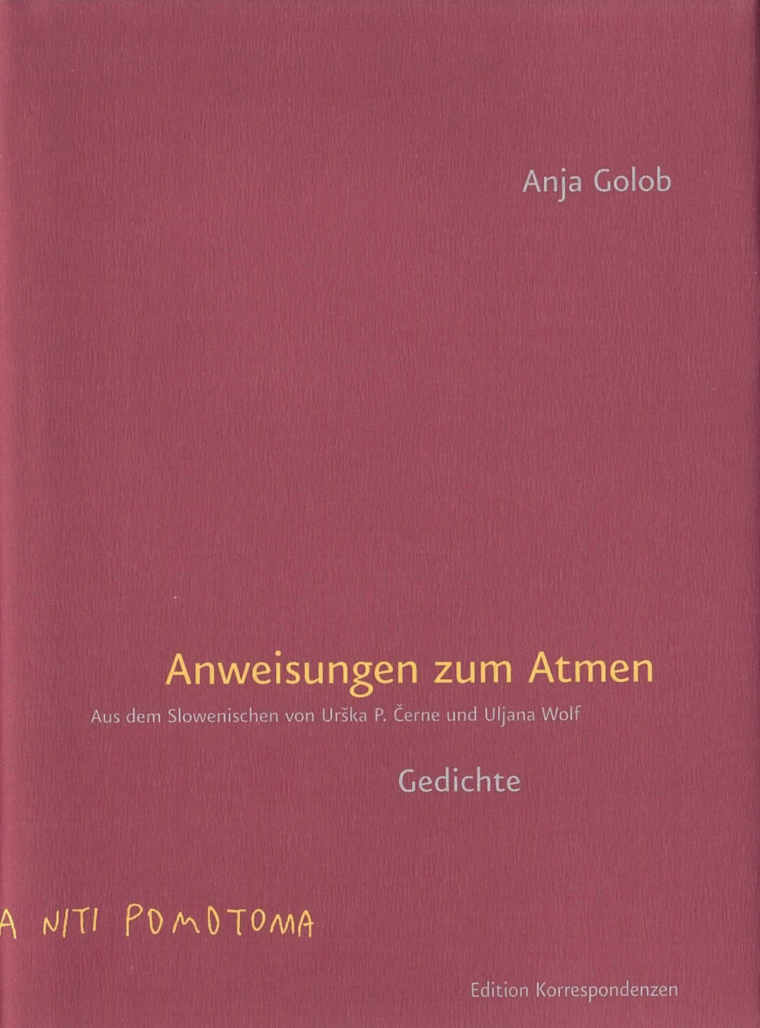 Anja Golob: Anweisungen zum Atmen