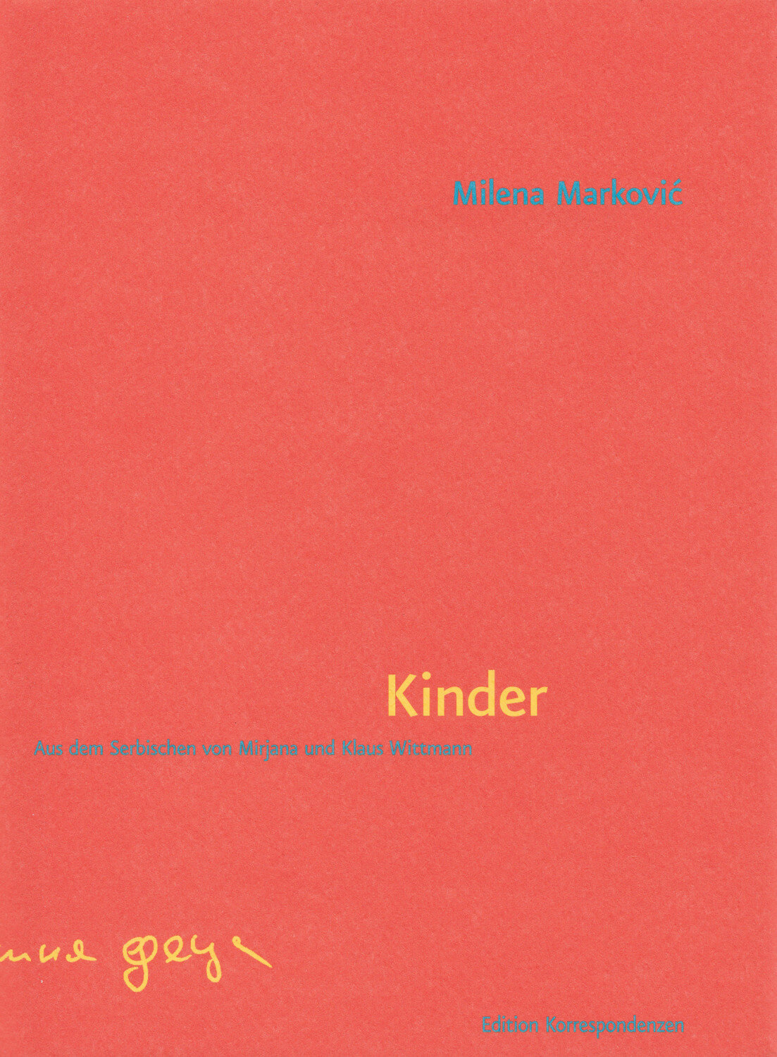 Milena Marković: Kinder