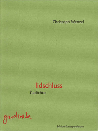 Christoph Wenzel: lidschluss